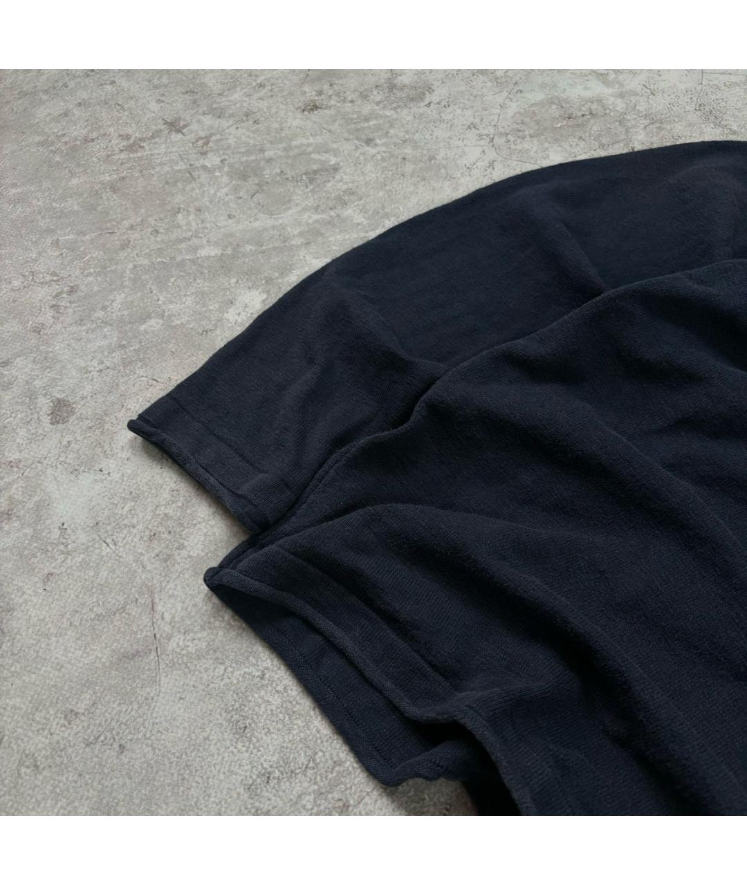 STONE ISLAND Темно-синий хлопковый джемпер / свитер, фото 5