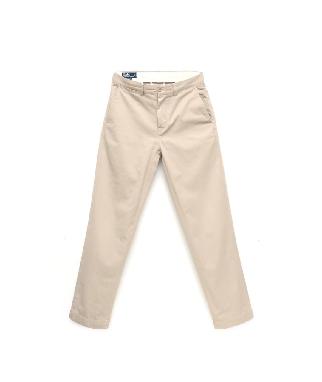 POLO RALPH LAUREN Бежевые хлопковые брюки чинос, фото 6