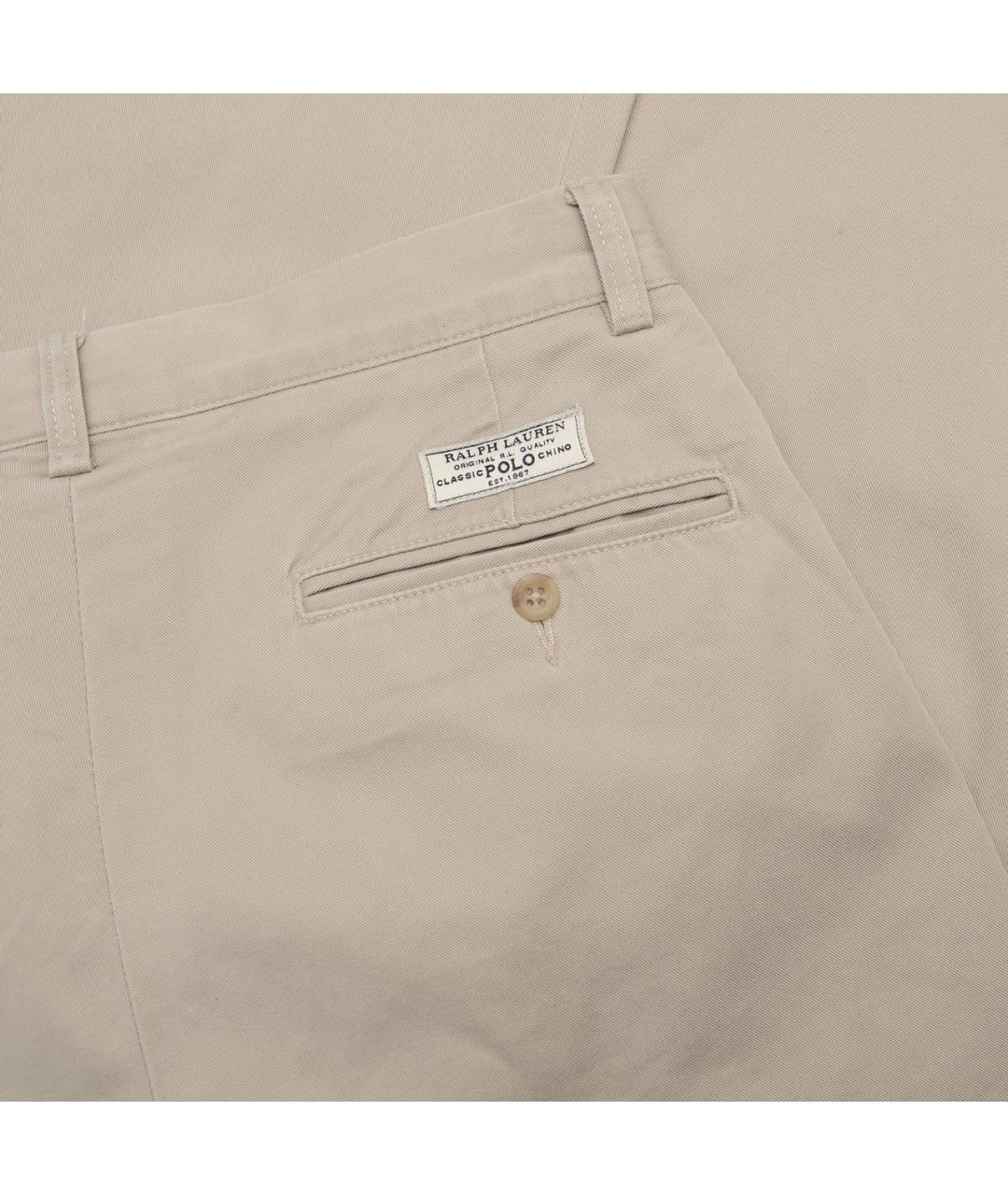 POLO RALPH LAUREN Бежевые хлопковые брюки чинос, фото 5