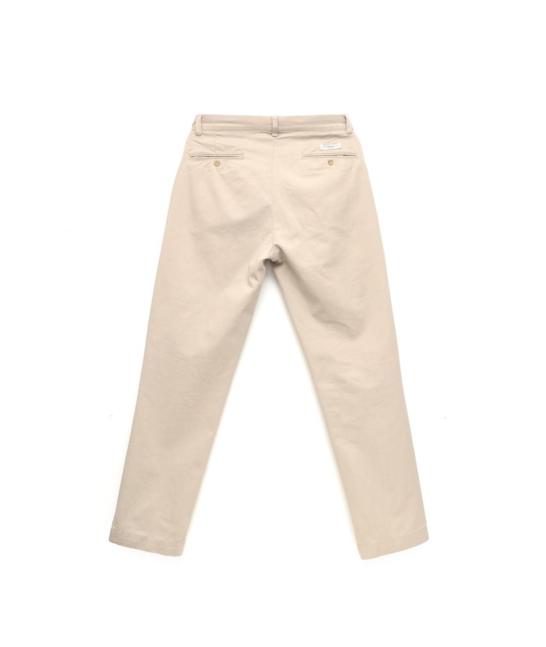 POLO RALPH LAUREN Бежевые хлопковые брюки чинос, фото 2