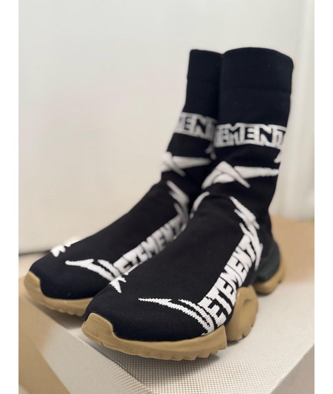 VETEMENTS Черные синтетические кроссовки, фото 2