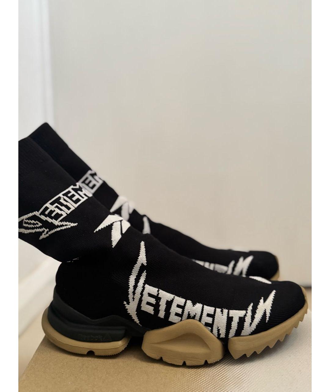 VETEMENTS Черные синтетические кроссовки, фото 7