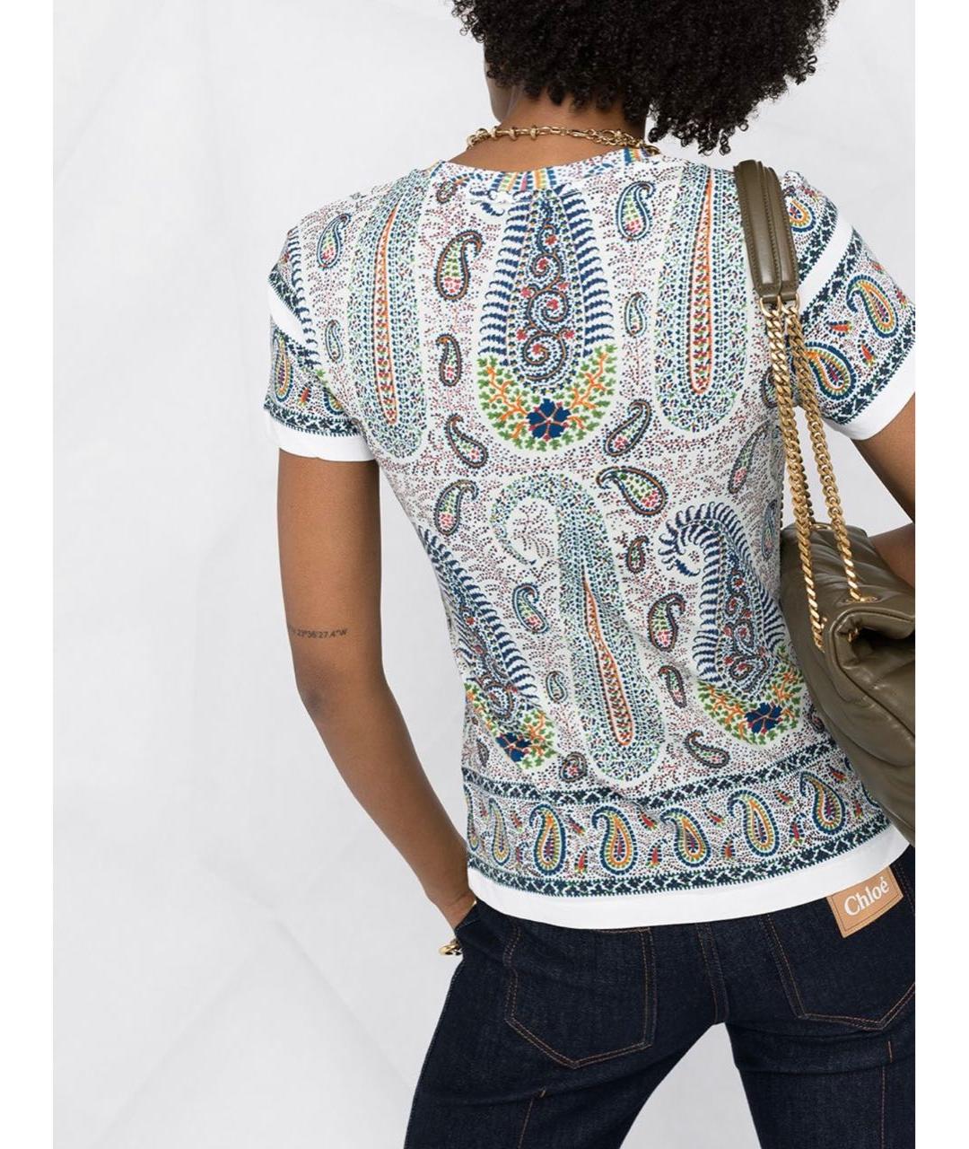ETRO Мульти хлопковая футболка, фото 4