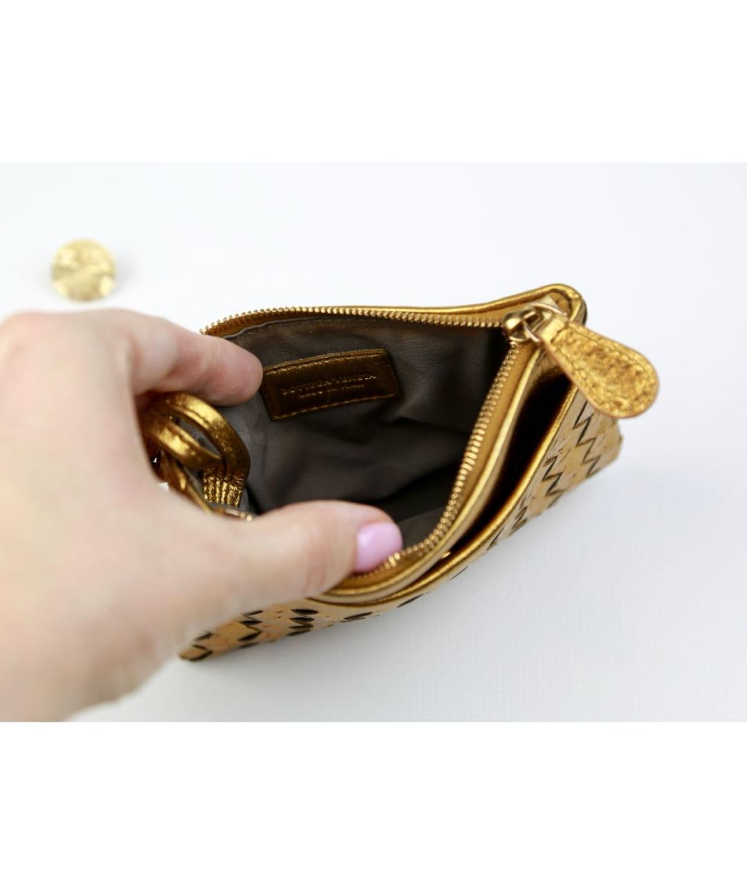 BOTTEGA VENETA Золотая ключница, фото 7