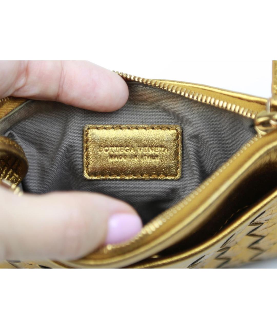 BOTTEGA VENETA Золотая ключница, фото 3