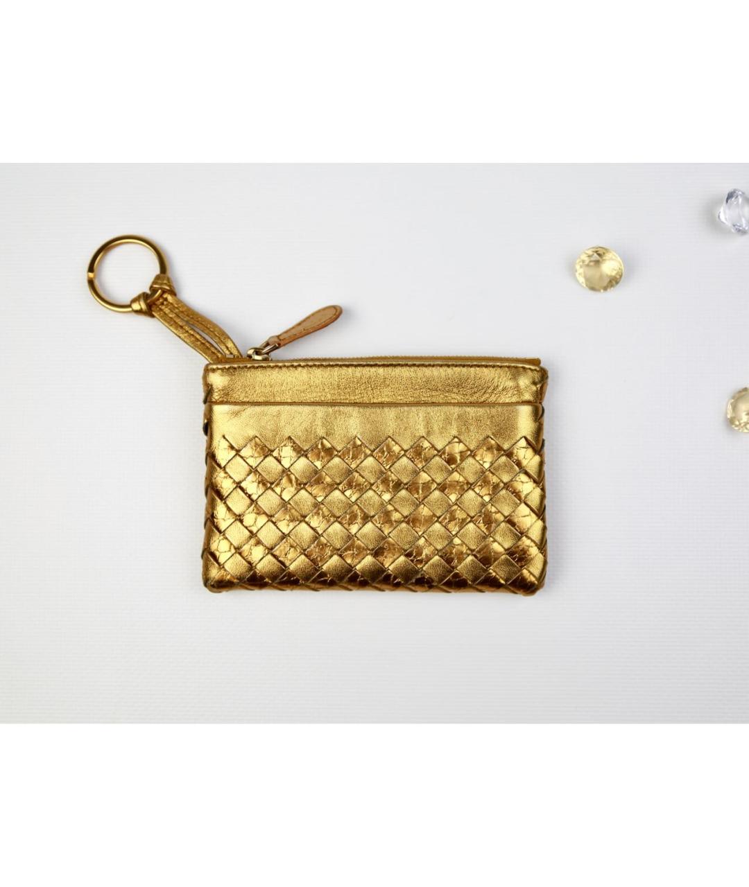 BOTTEGA VENETA Золотая ключница, фото 9
