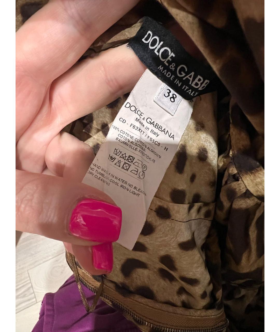 DOLCE&GABBANA Мульти хлопковый сарафан, фото 3