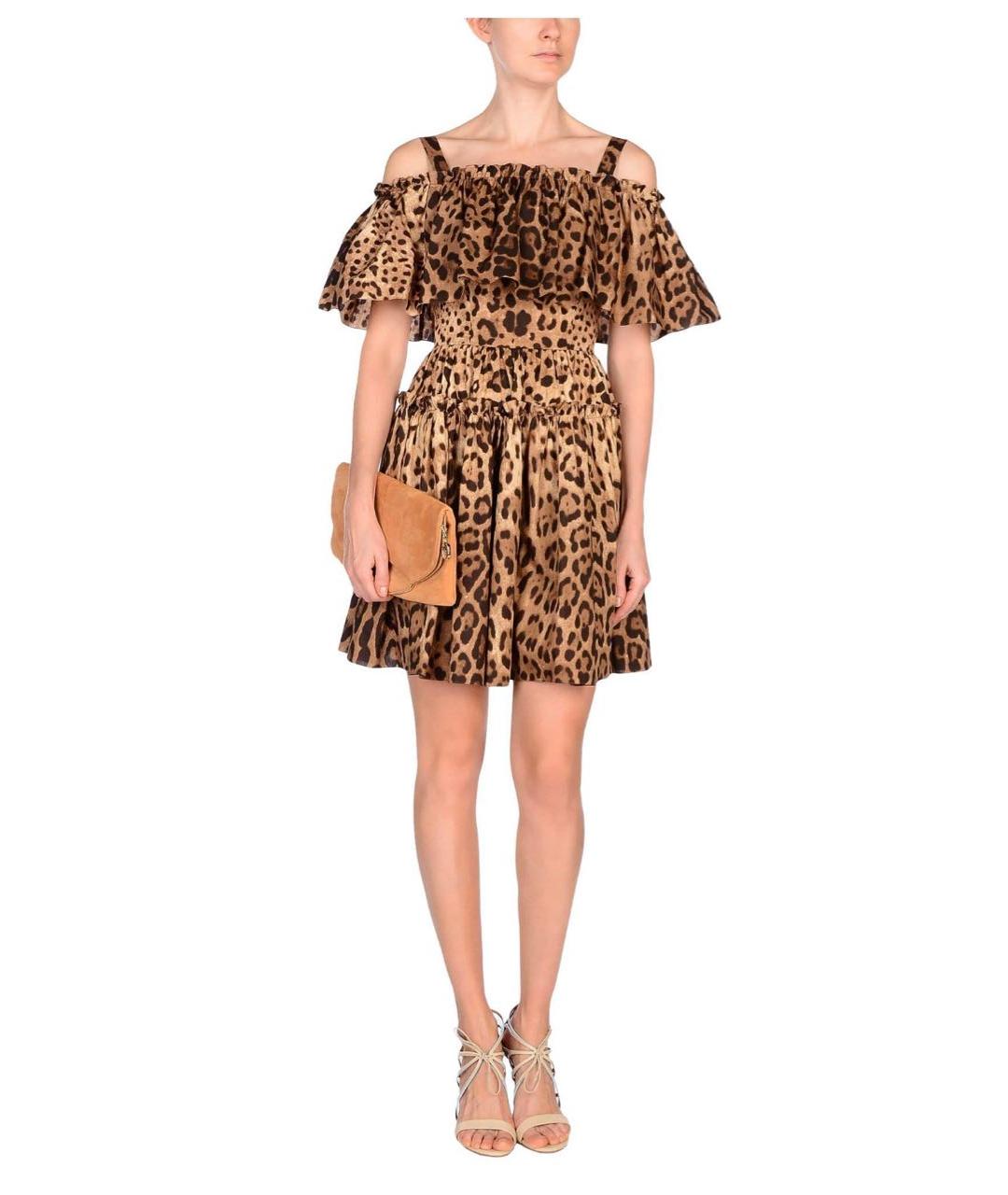 DOLCE&GABBANA Мульти хлопковый сарафан, фото 4