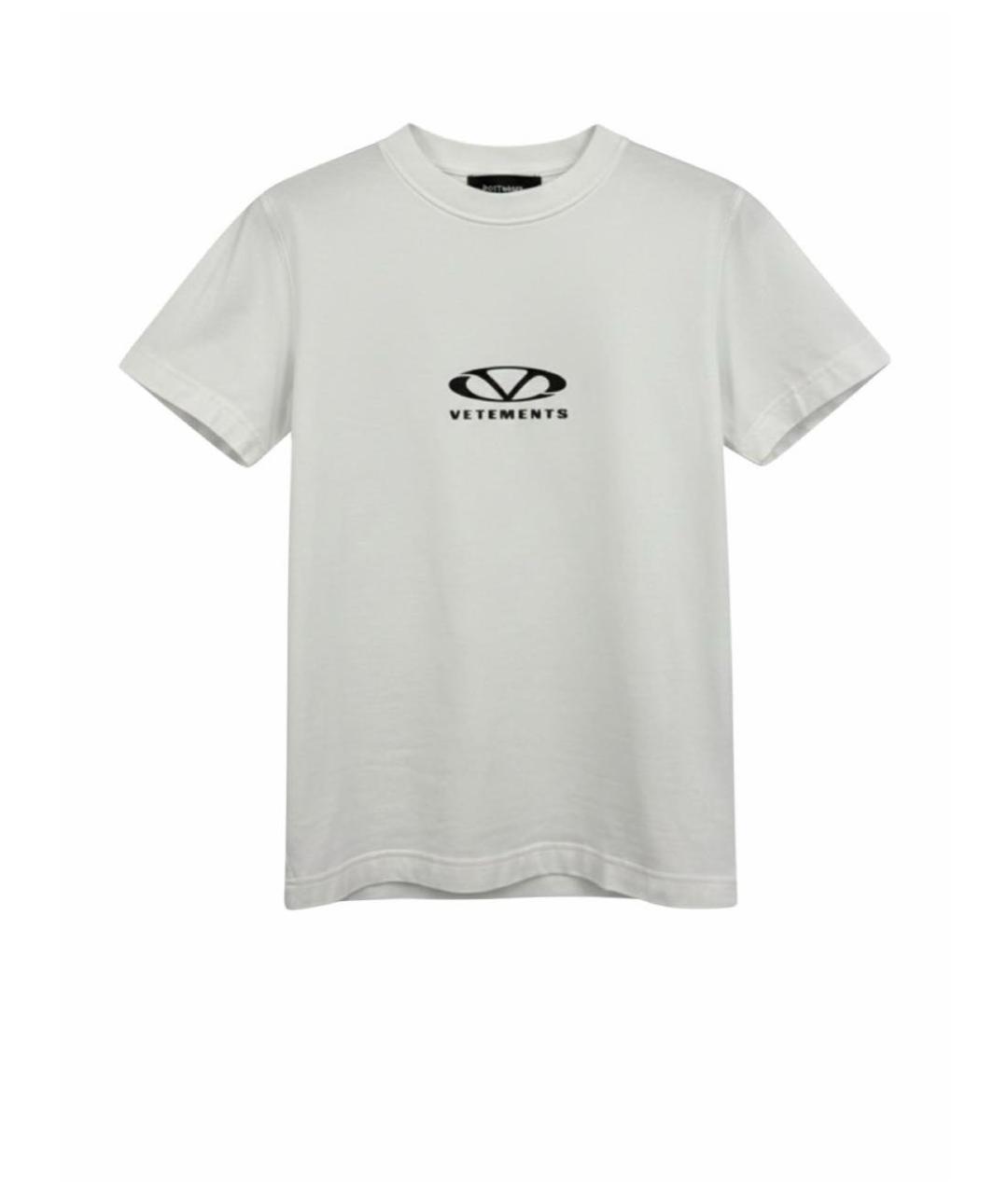 VETEMENTS Белая хлопковая футболка, фото 1