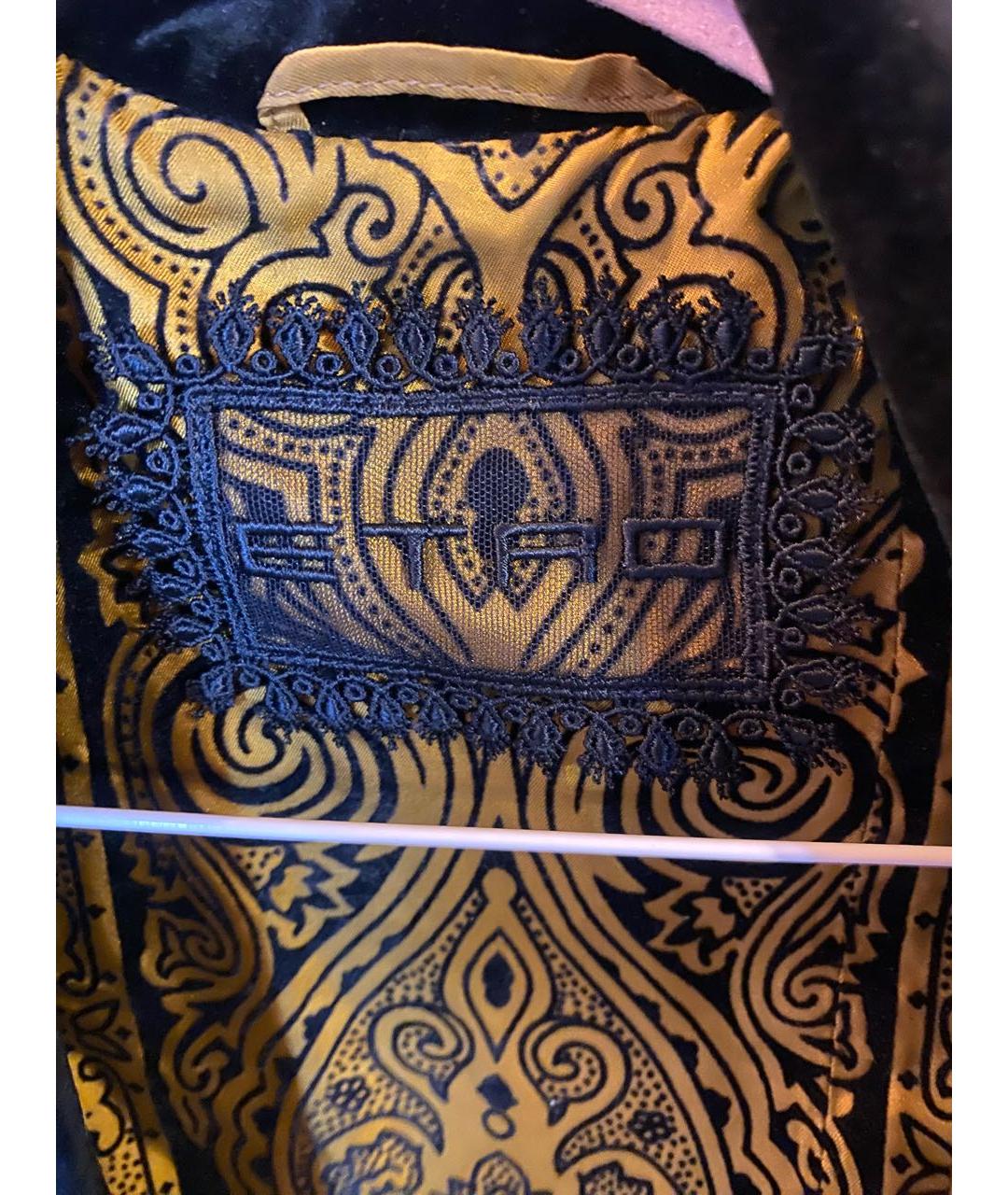 ETRO Черный бархатный жакет/пиджак, фото 3