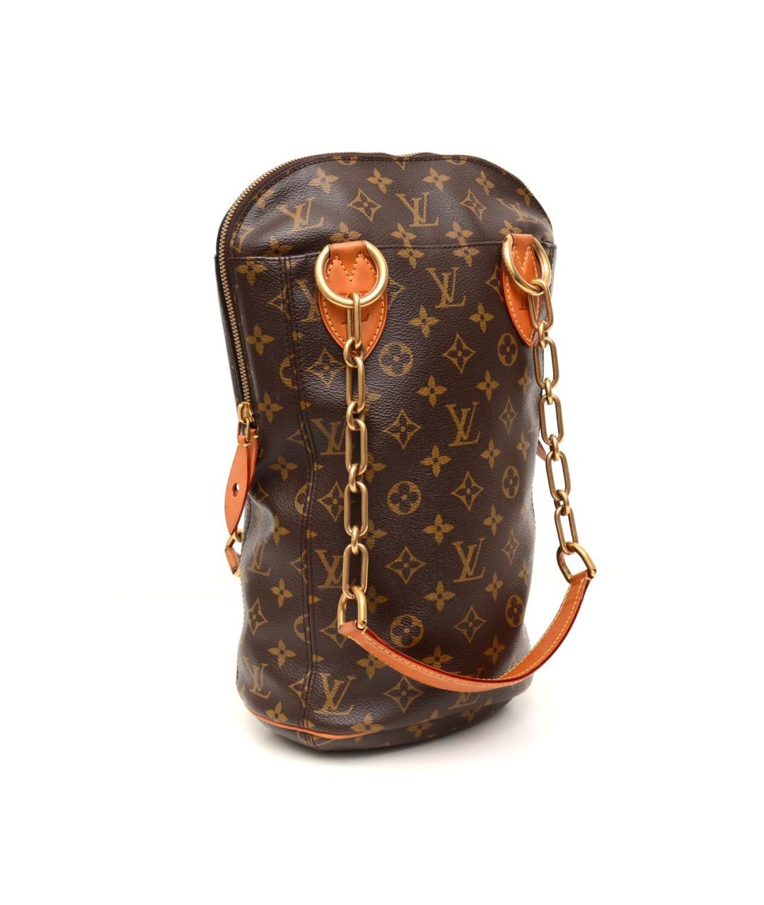 LOUIS VUITTON Коричневая тканевая дорожная/спортивная сумка, фото 4