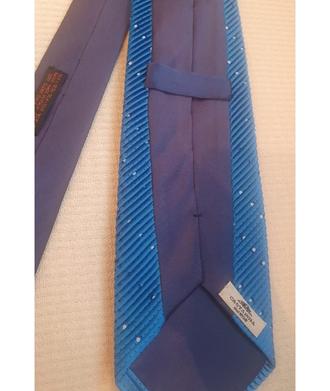 SARTORIA CASTANGIA Синий шелковый галстук, фото 3
