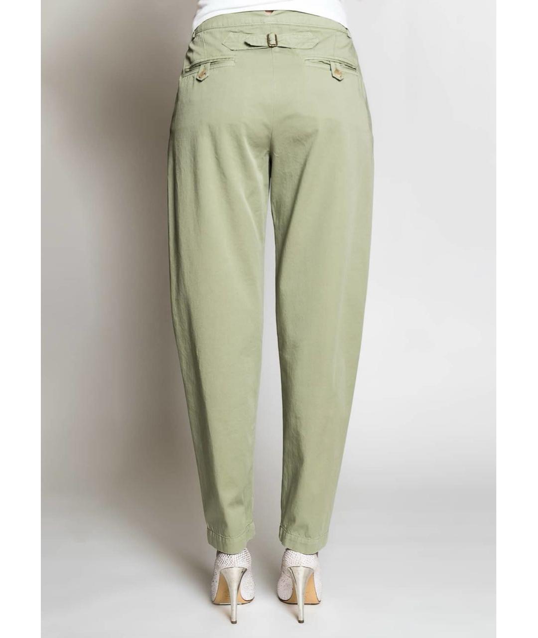 ETRO Зеленые хлопковые прямые джинсы, фото 8