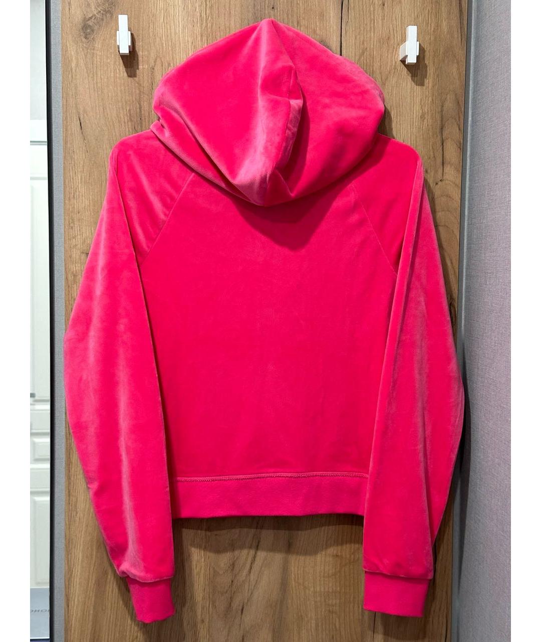 JUICY COUTURE Розовый велюровый костюм с брюками, фото 4