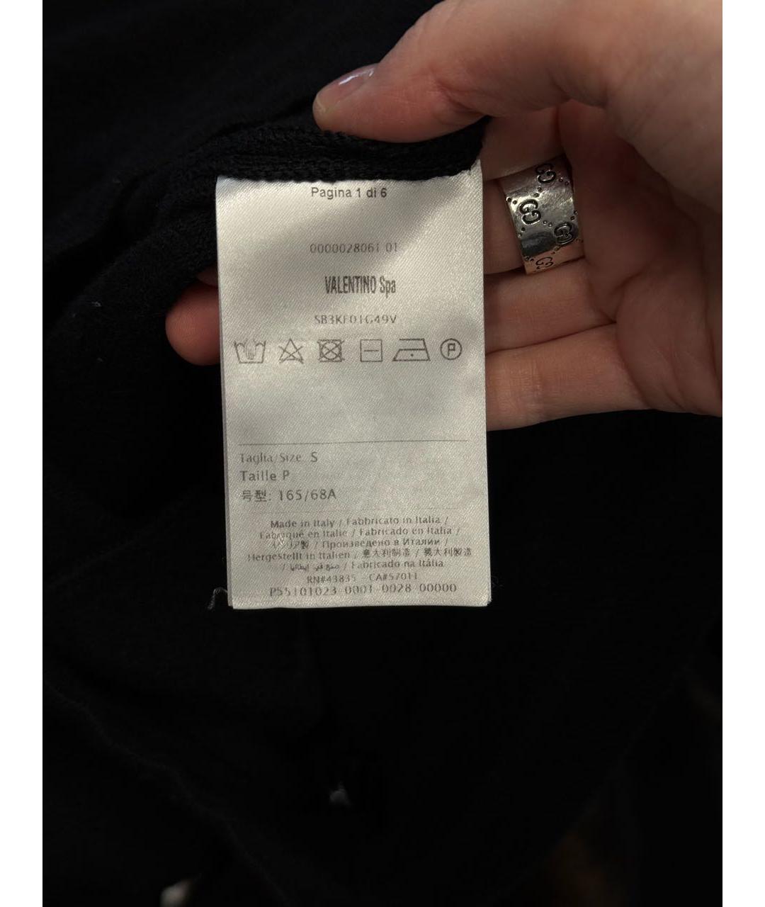 VALENTINO Черные кашемировые брюки узкие, фото 5