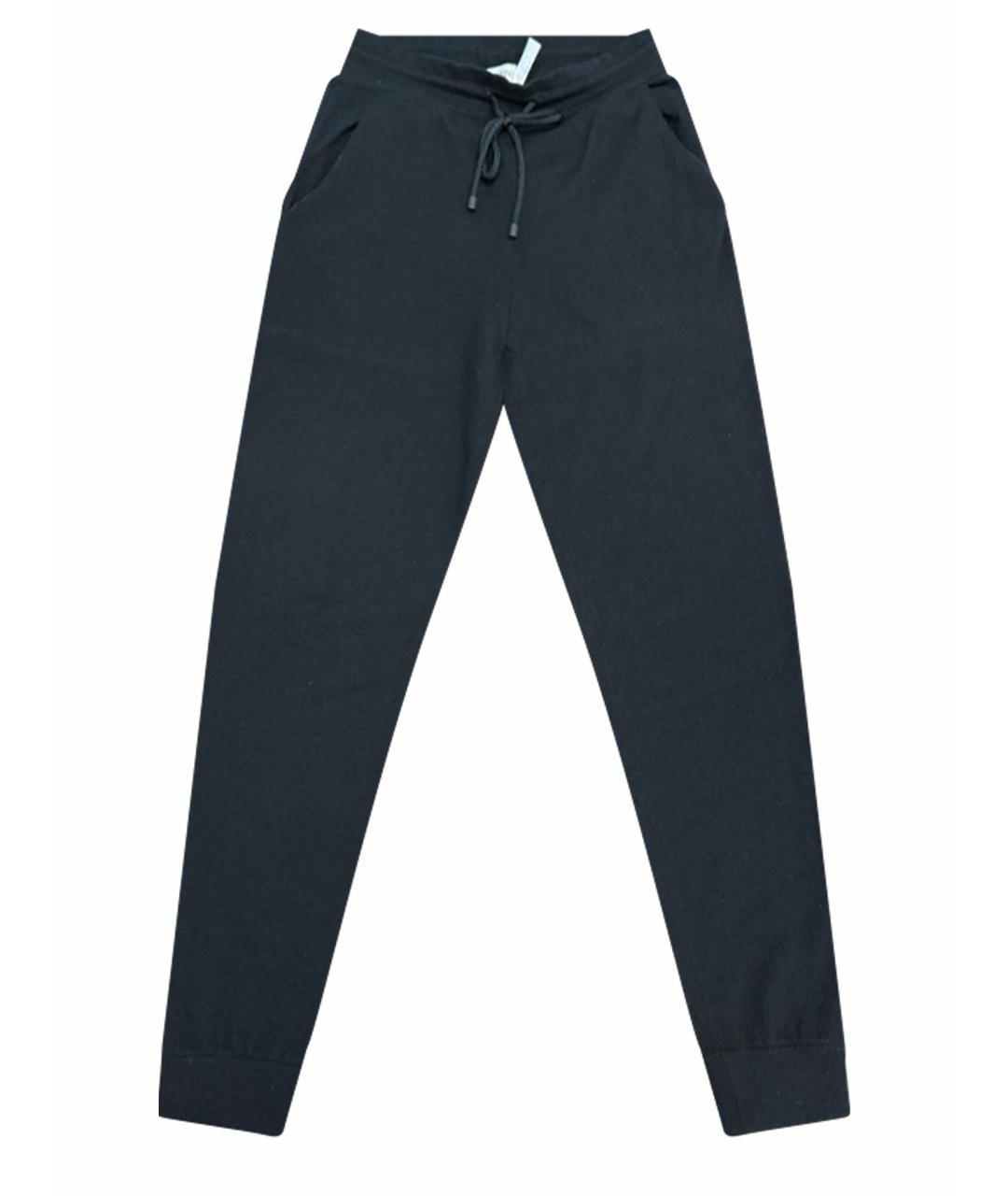 VALENTINO Черные кашемировые брюки узкие, фото 1