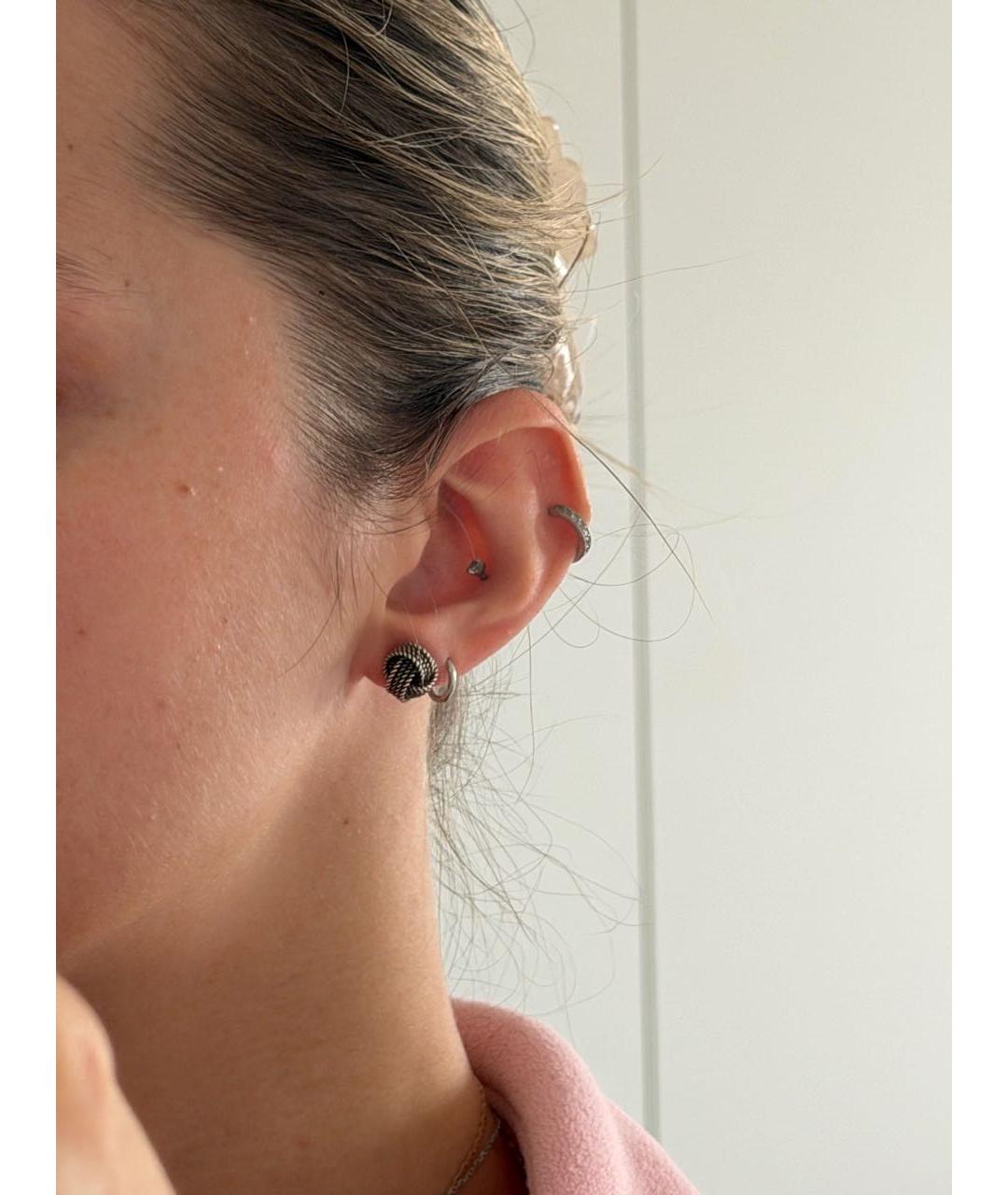 TIFFANY&CO Серые серебряные серьги, фото 4