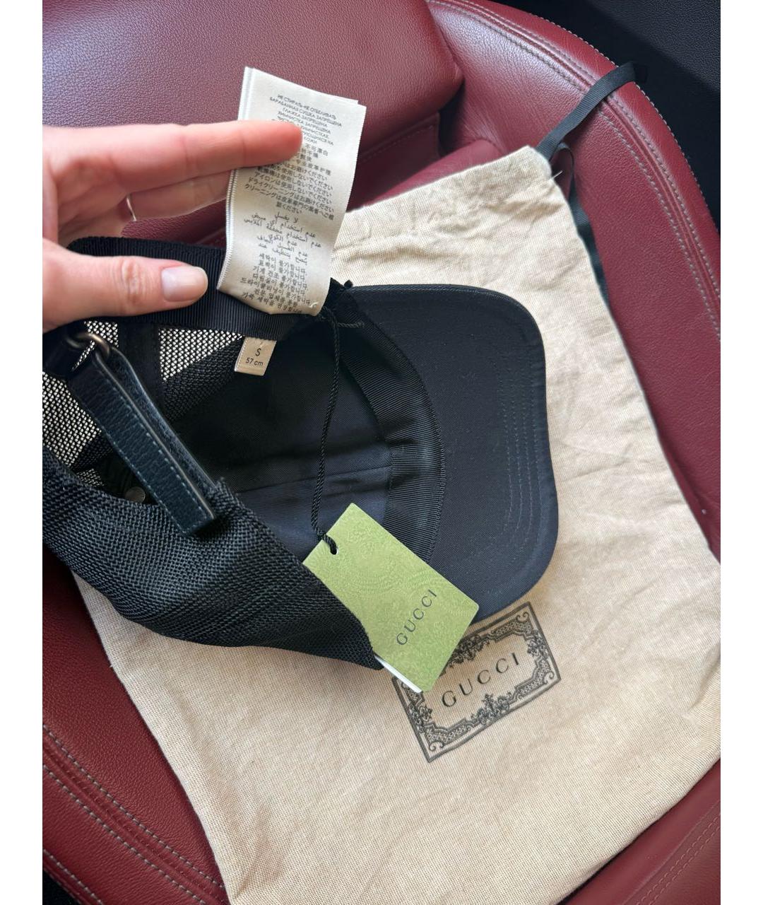 GUCCI Черная кепка, фото 5