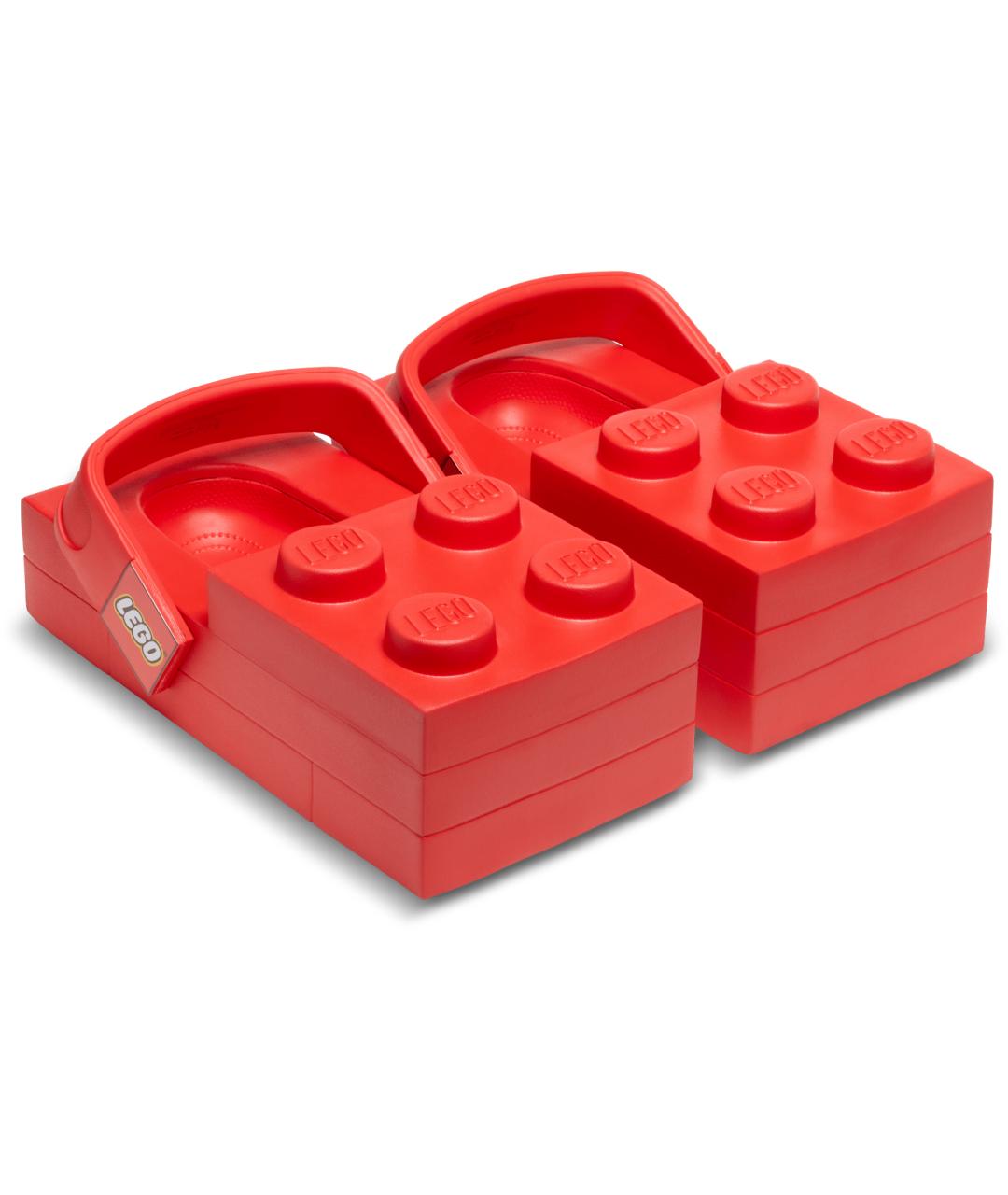 CROCS Красные шлепанцы, фото 2