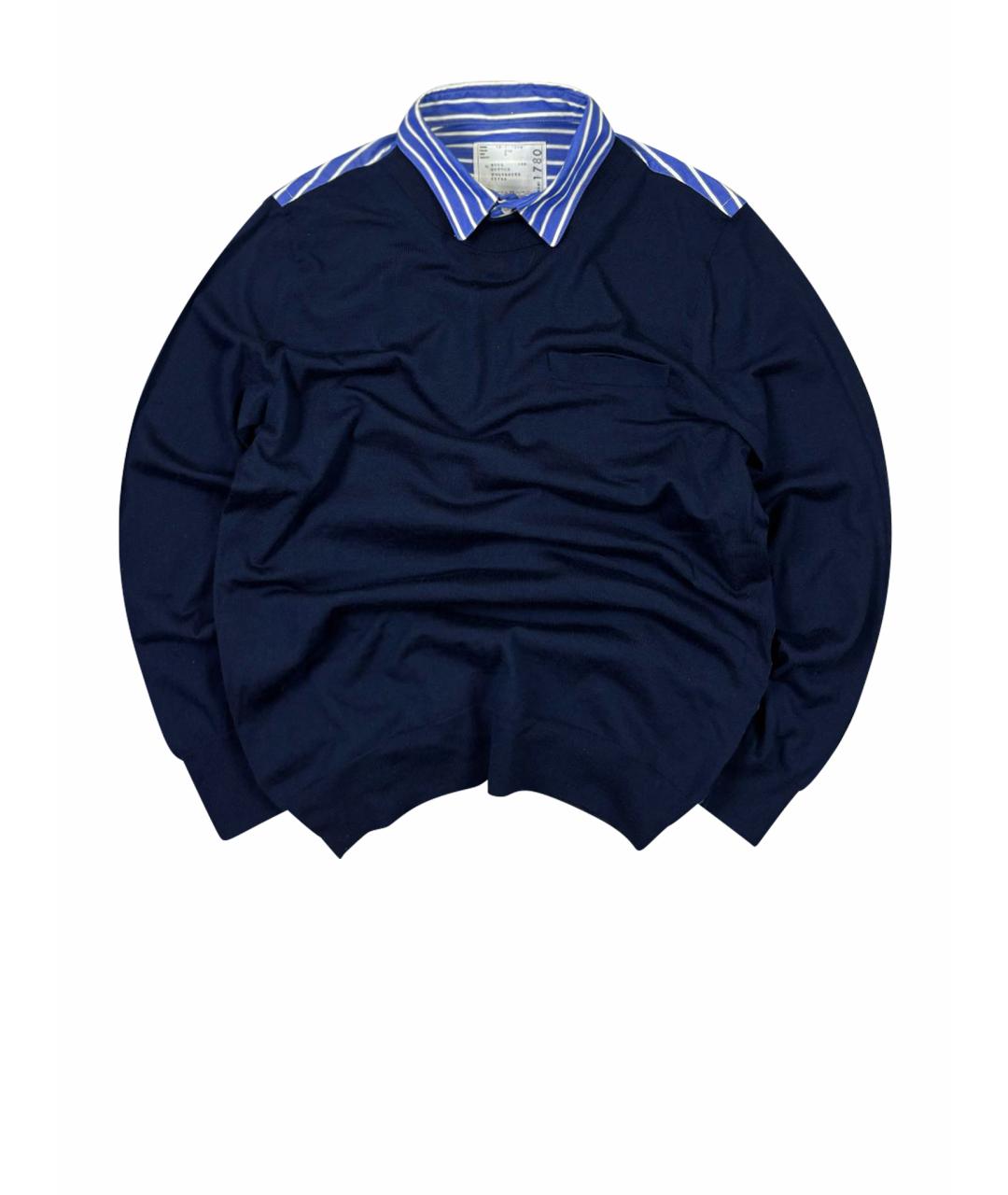 SACAI Темно-синий джемпер / свитер, фото 1