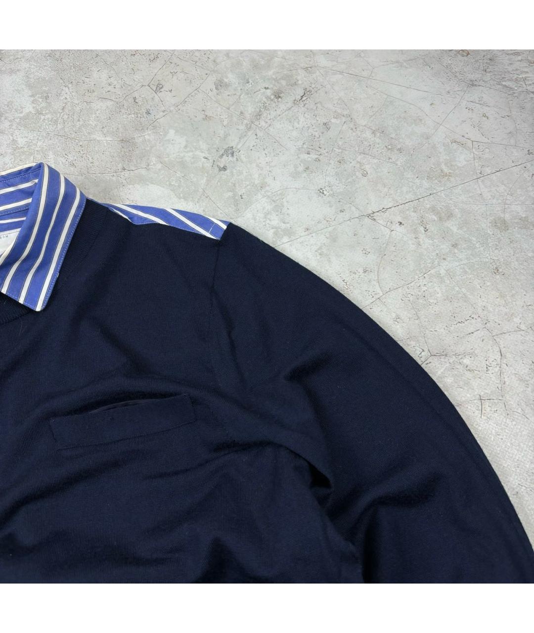 SACAI Темно-синий джемпер / свитер, фото 6