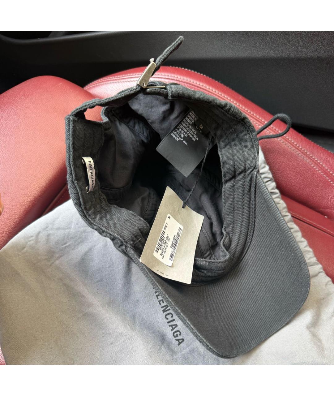 BALENCIAGA Серая хлопковая кепка, фото 5