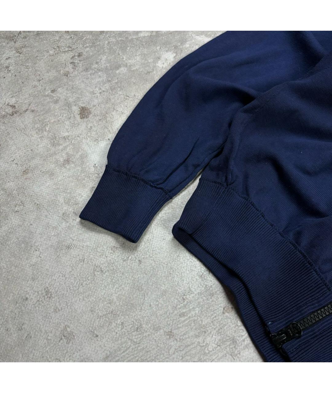 STONE ISLAND Темно-синий хлопковый джемпер / свитер, фото 5