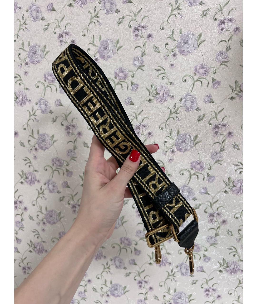 KARL LAGERFELD Черная кожаная сумка с короткими ручками, фото 5