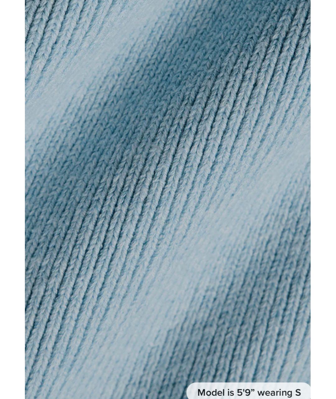 ALO YOGA Бордовые хлопковые прямые брюки, фото 2