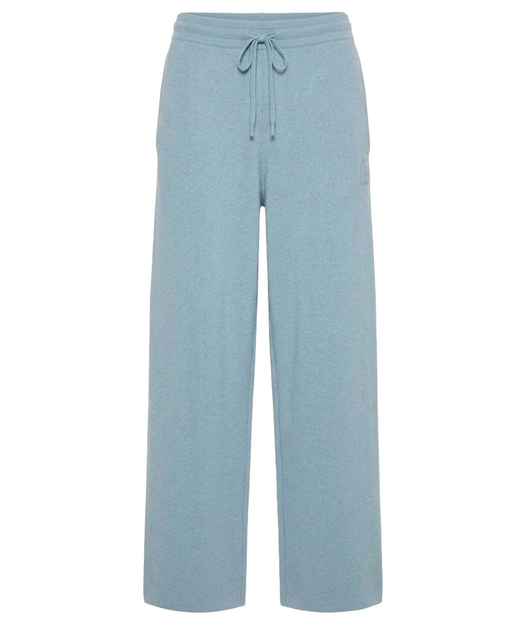 ALO YOGA Бордовые хлопковые прямые брюки, фото 1