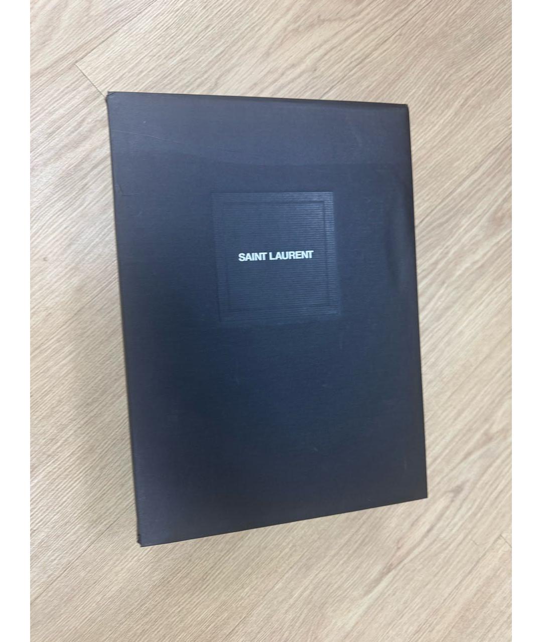 SAINT LAURENT Бежевые кожаные кеды, фото 8