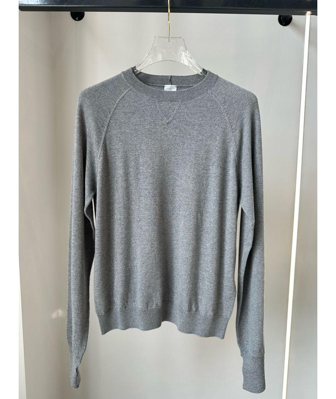 ELEVENTY Серый шерстяной джемпер / свитер, фото 2