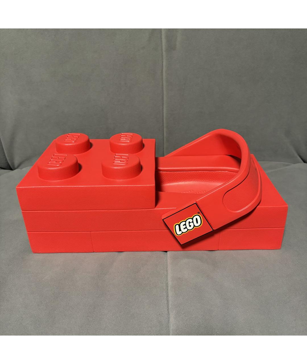 CROCS Красные шлепанцы, фото 3