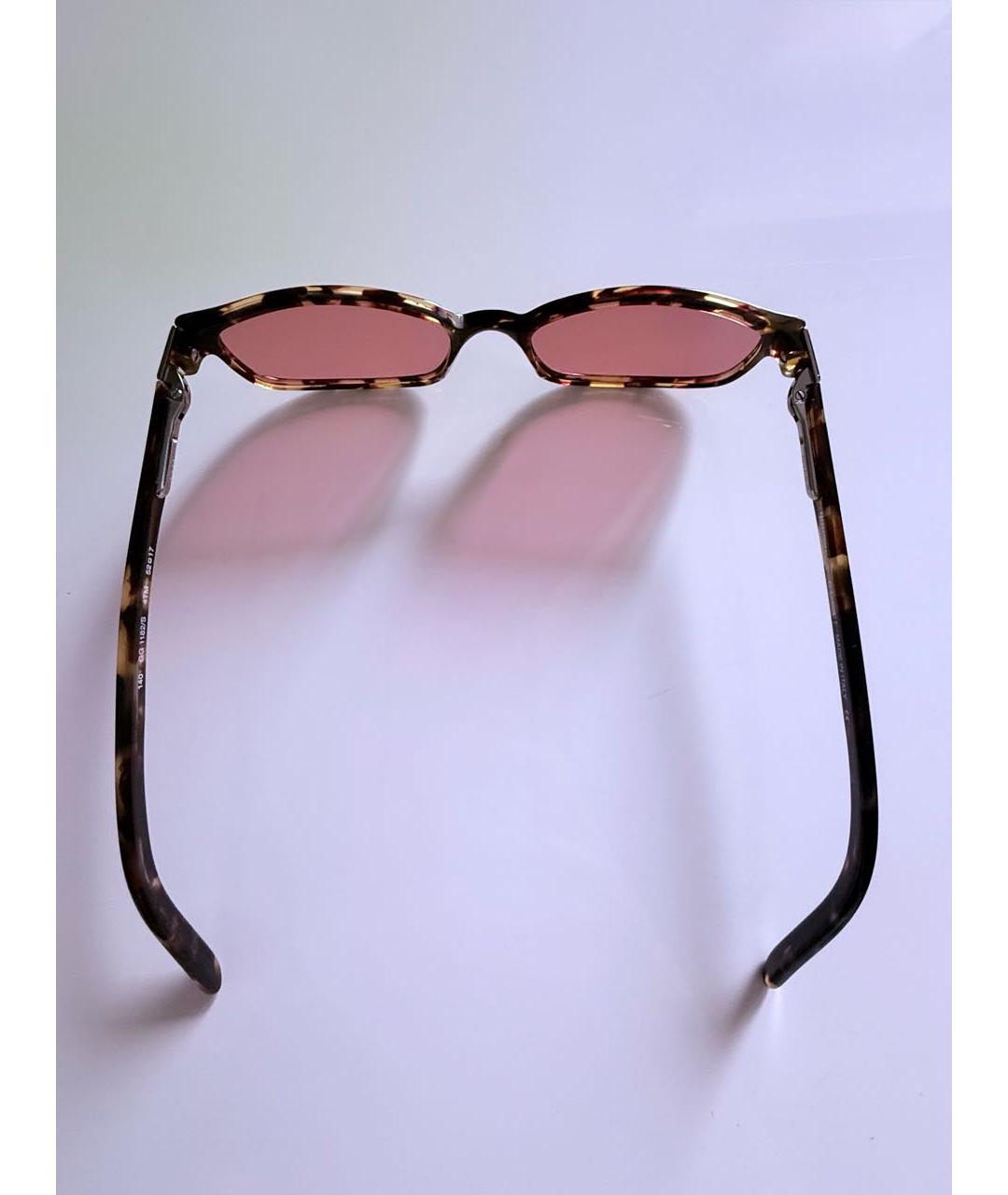 GUCCI Коричневые пластиковые солнцезащитные очки, фото 6
