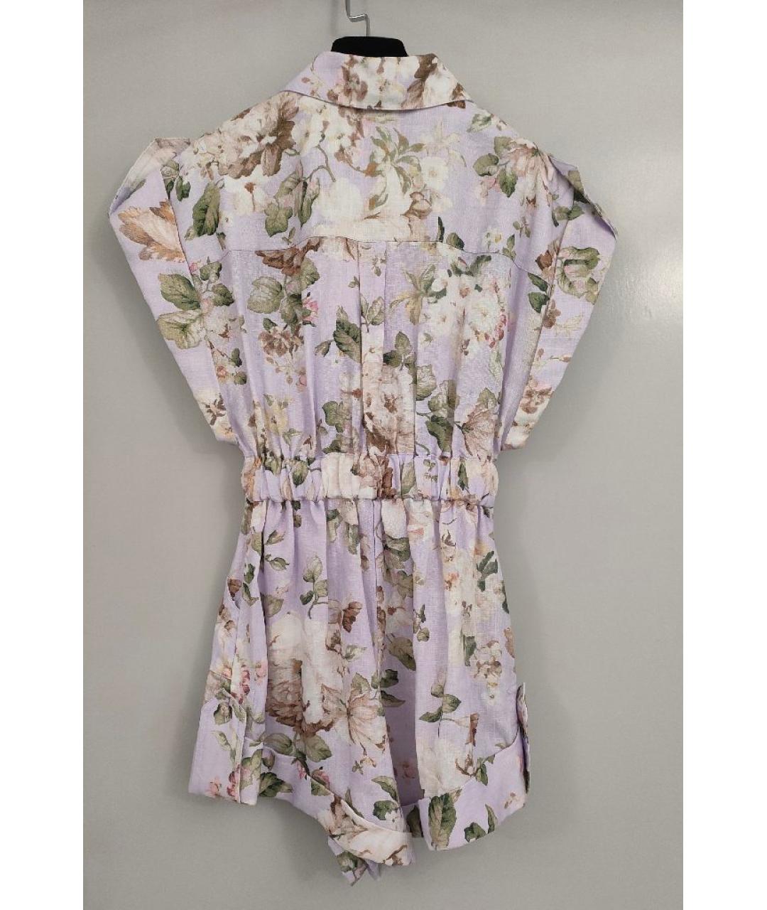 ZIMMERMANN Мульти льняной комбинезон, фото 2