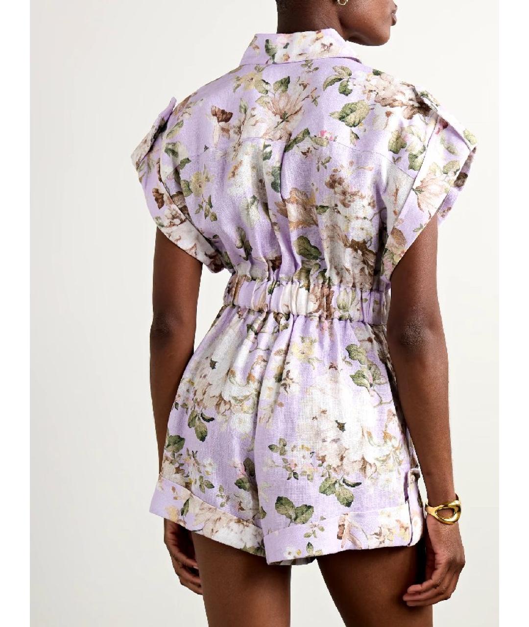 ZIMMERMANN Мульти льняной комбинезон, фото 6