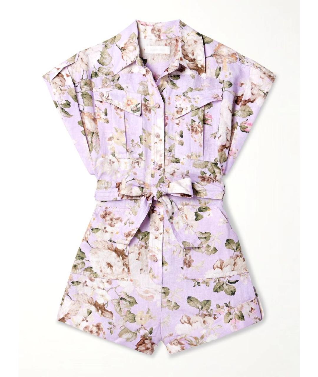 ZIMMERMANN Мульти льняной комбинезон, фото 7