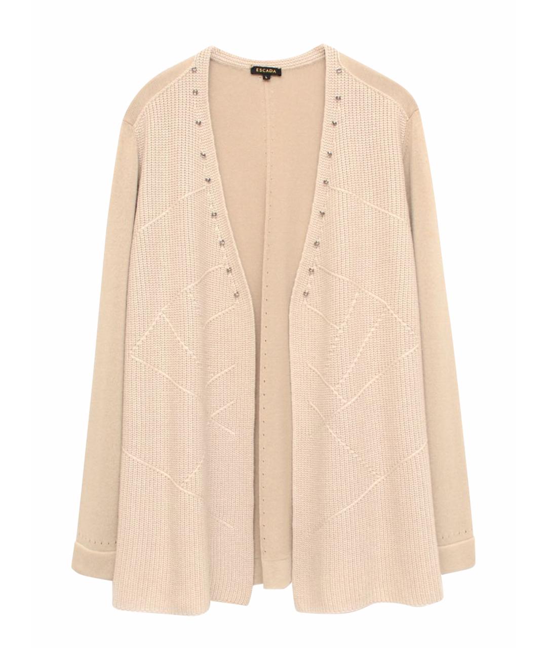 ESCADA Бежевый шелковый кардиган, фото 1