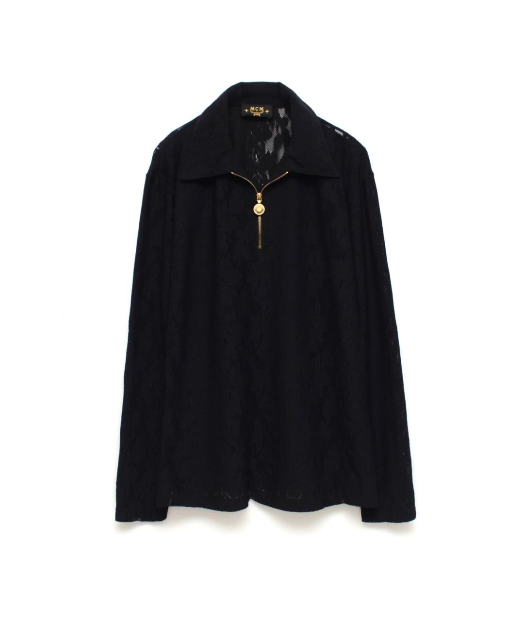 MCM Черная полиамидовая блузы, фото 9