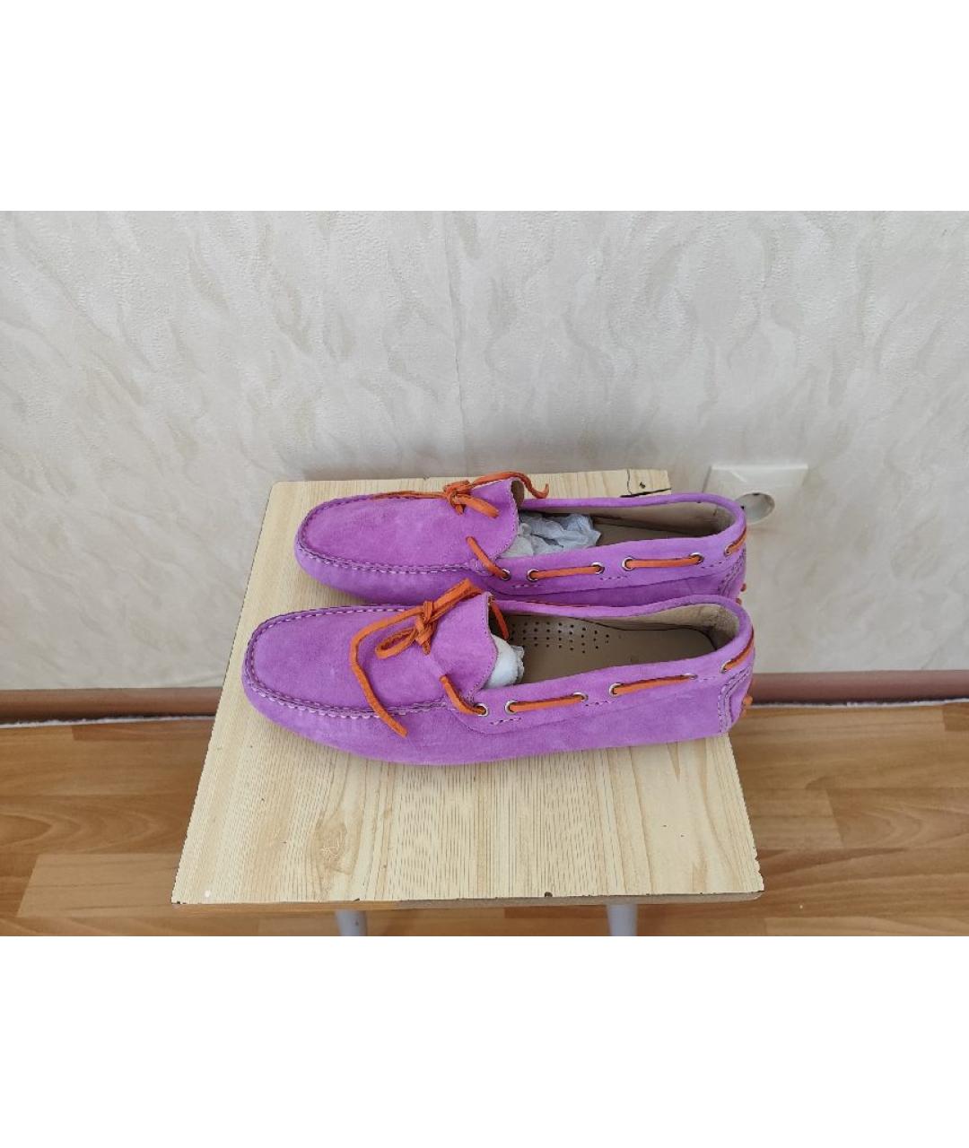 ETRO Розовые замшевые мокасины, фото 9