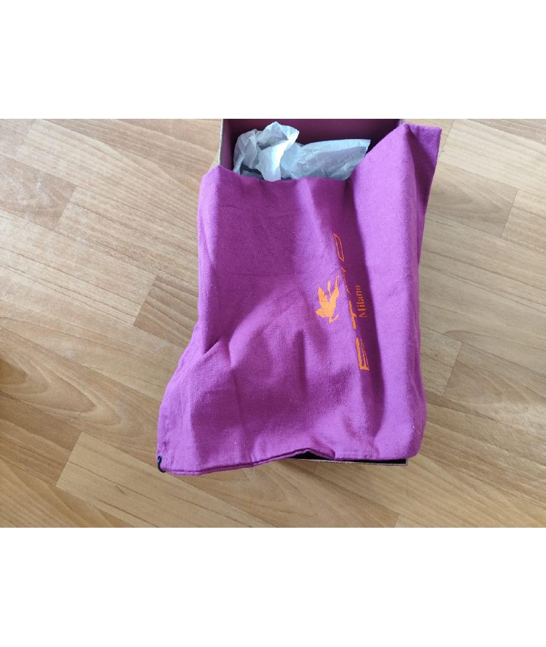 ETRO Розовые замшевые мокасины, фото 6