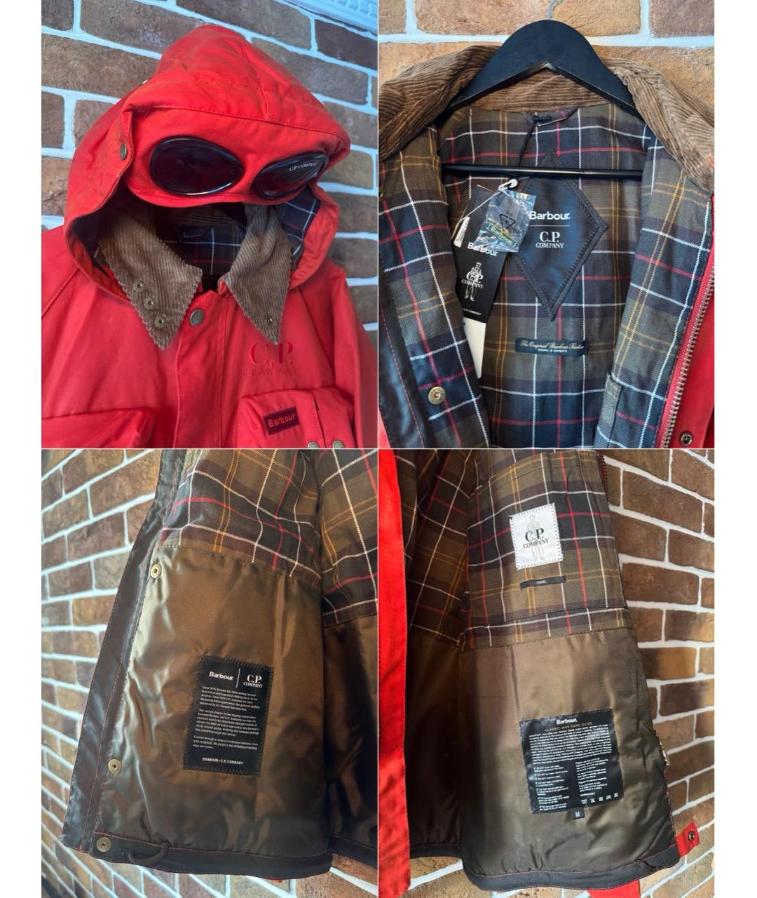 CP COMPANY Красная хлопковая куртка, фото 4