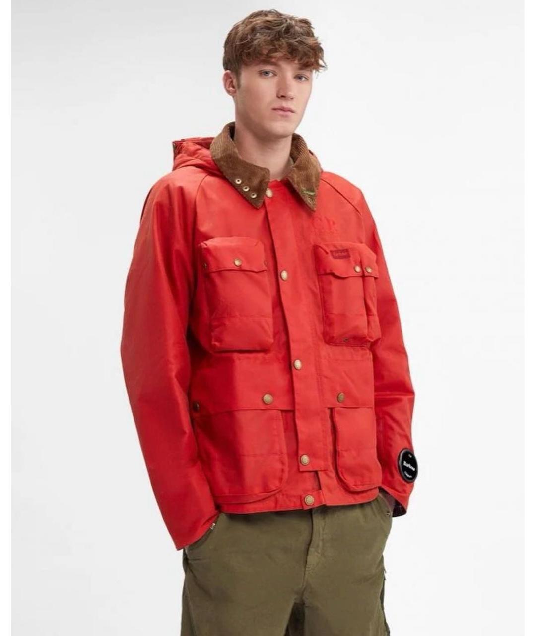 CP COMPANY Красная хлопковая куртка, фото 5