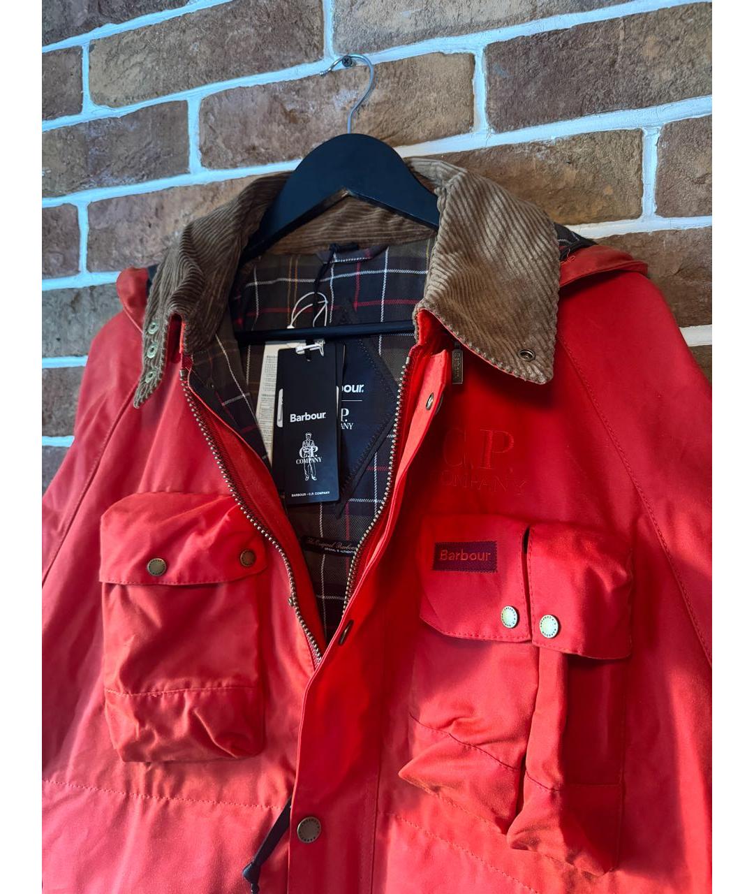 CP COMPANY Красная хлопковая куртка, фото 3