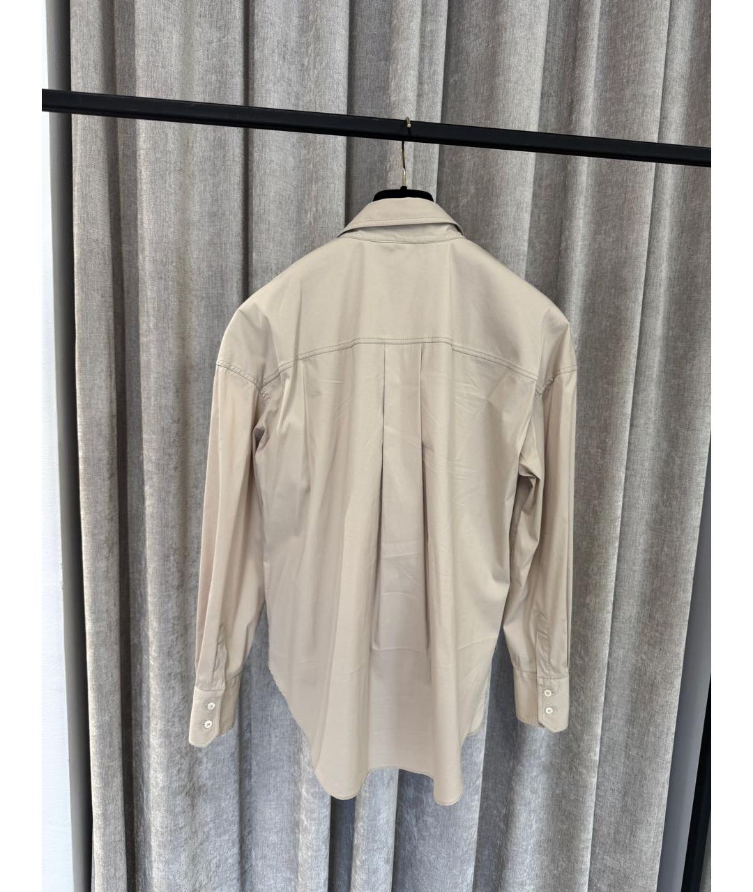 BRUNELLO CUCINELLI Бежевая хлопковая рубашка, фото 2