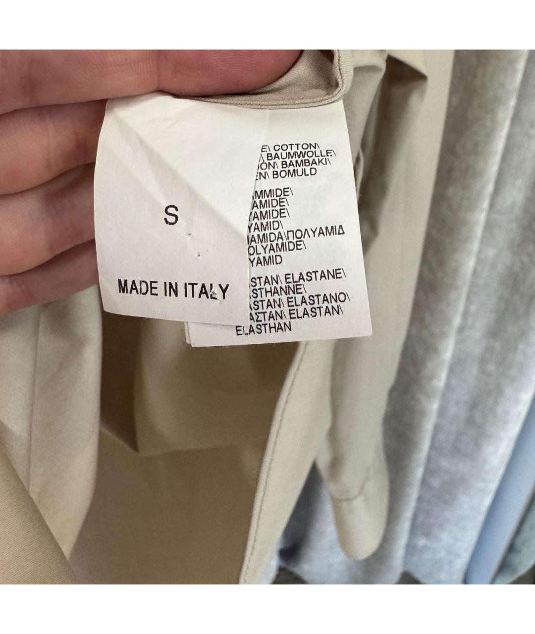BRUNELLO CUCINELLI Бежевая хлопковая рубашка, фото 4