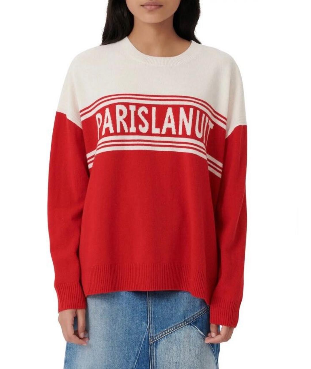 MAJE Красный шерстяной джемпер / свитер, фото 6