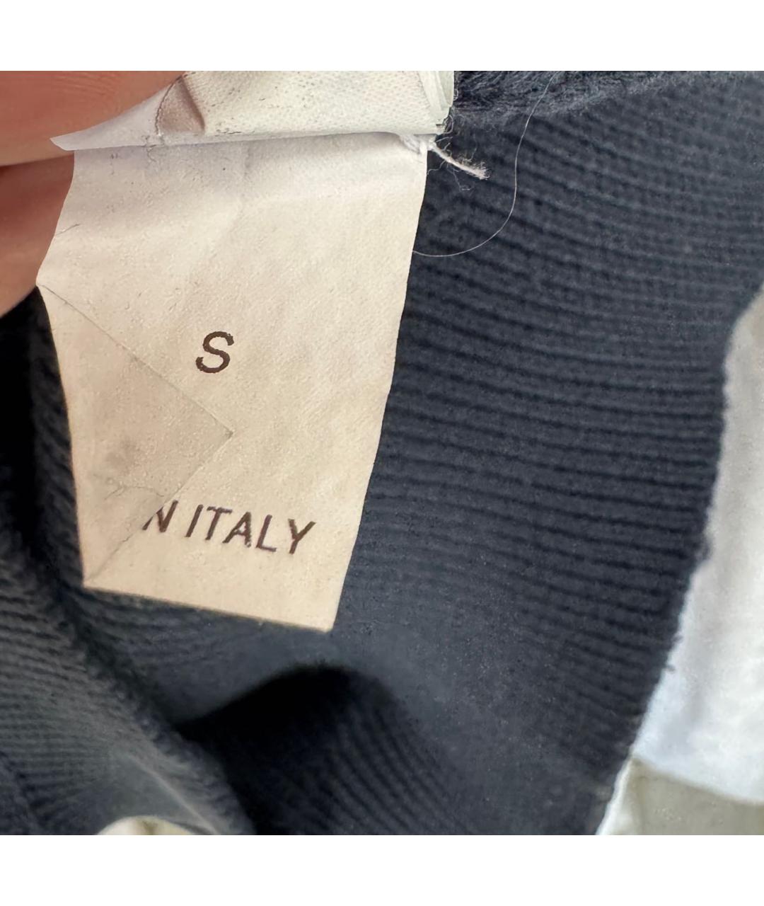 BRUNELLO CUCINELLI Темно-синий хлопковый джемпер / свитер, фото 4