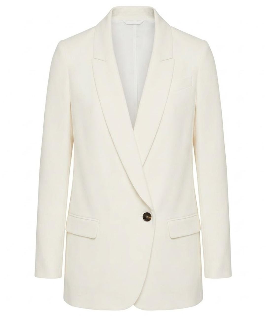 BRUNELLO CUCINELLI Белый хлопковый жакет/пиджак, фото 1