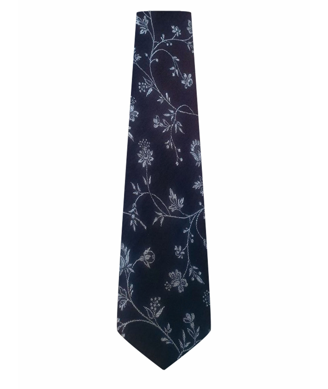 KENZO Черный шелковый галстук, фото 1